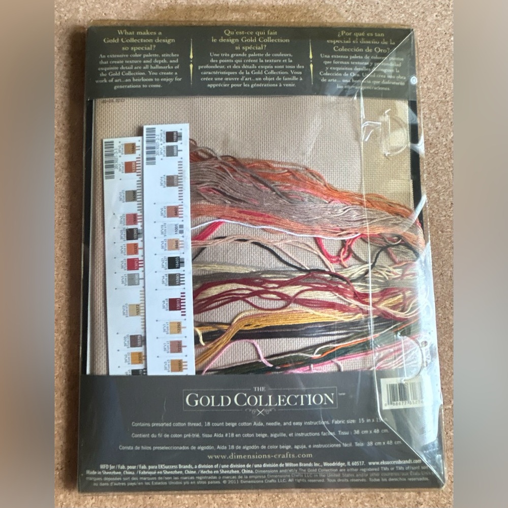 Dimensions The Gold Collection Woman with Bouquet Counted Cross Stitch Kit - Picture 2 of 2